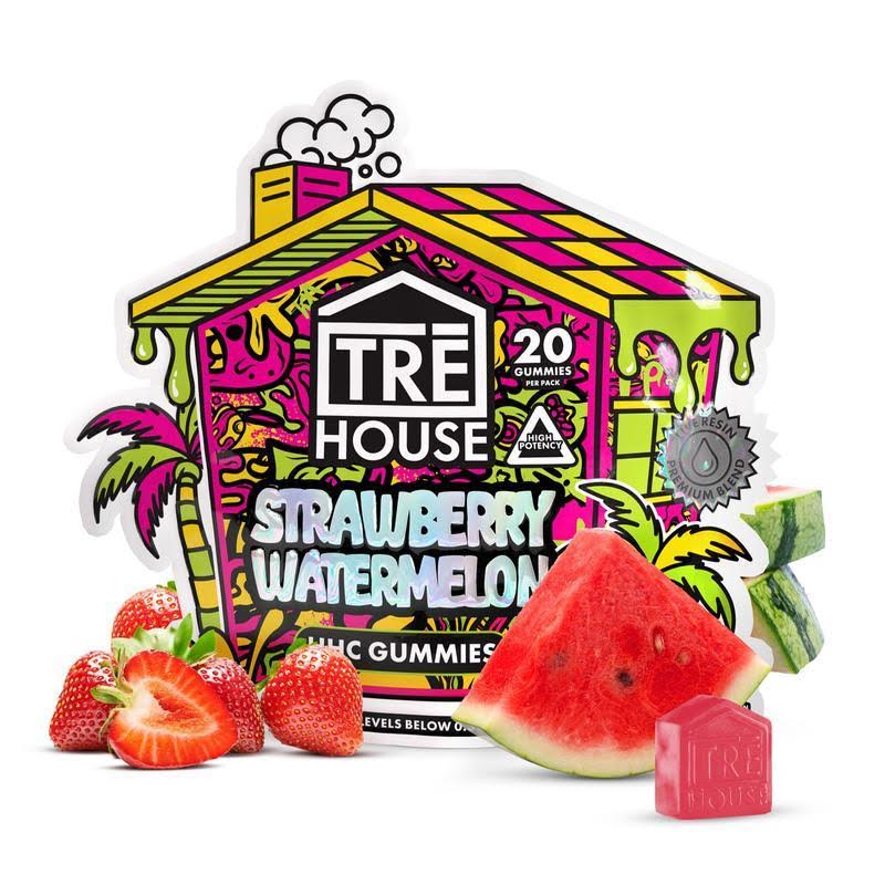 Tre House HHC Gummies - Strawberry Watermelon - 500mg