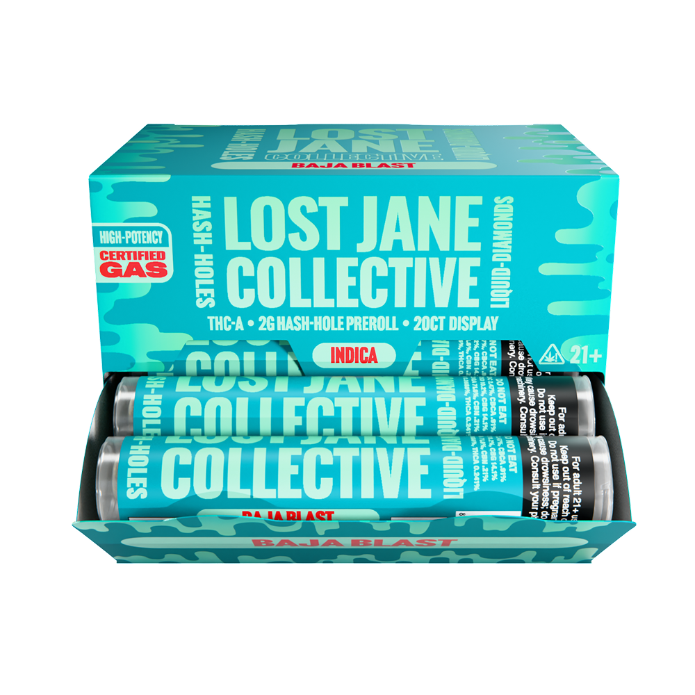 Lost Jane Liquid Diamond Hash Holes - 20ct Display - Baja Blast