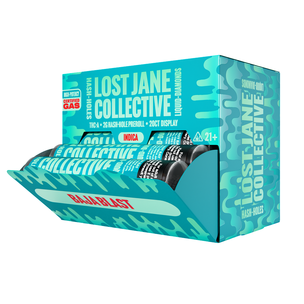 Lost Jane Liquid Diamond Hash Holes - 20ct Display - Baja Blast
