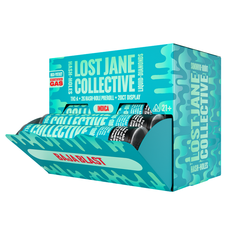 Lost Jane Liquid Diamond Hash Holes - 20ct Display - Baja Blast