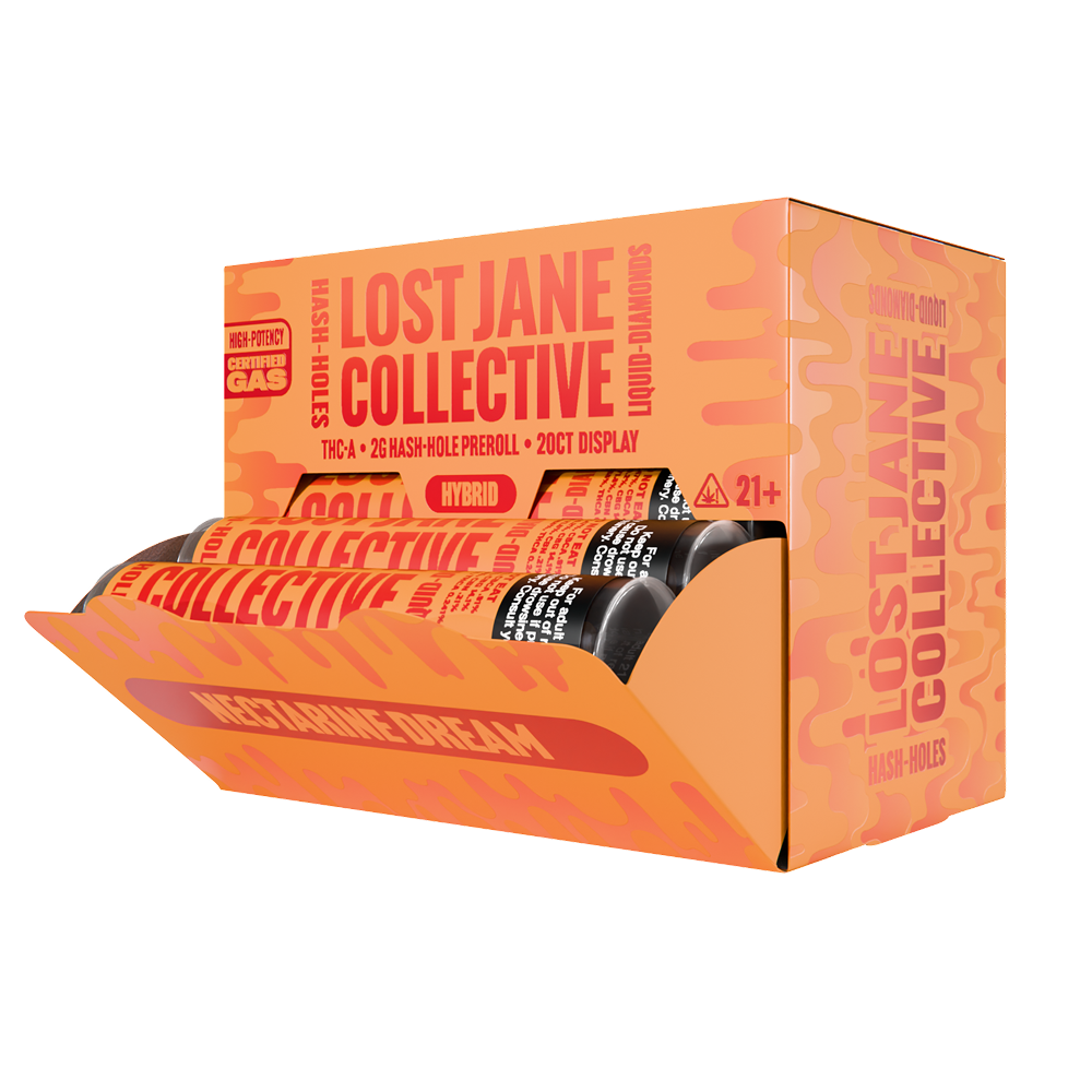 Lost Jane Liquid Diamond Hash Holes - 20ct Display - Nectarine Dream