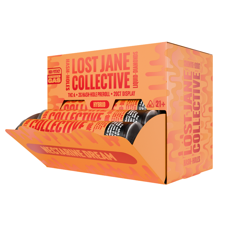Lost Jane Liquid Diamond Hash Holes - 20ct Display - Nectarine Dream