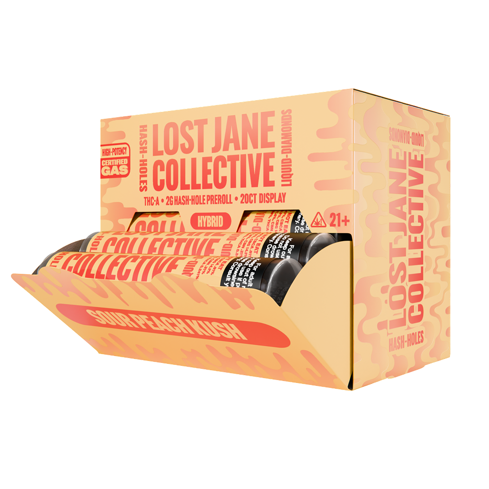 Lost Jane Liquid Diamond Hash Holes - 20ct Display - Sour Peach Kush