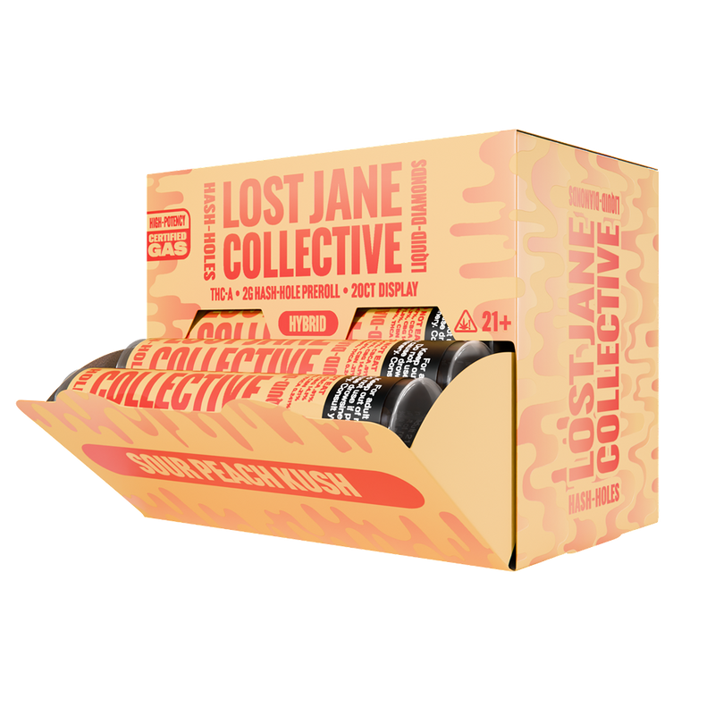 Lost Jane Liquid Diamond Hash Holes - 20ct Display - Sour Peach Kush