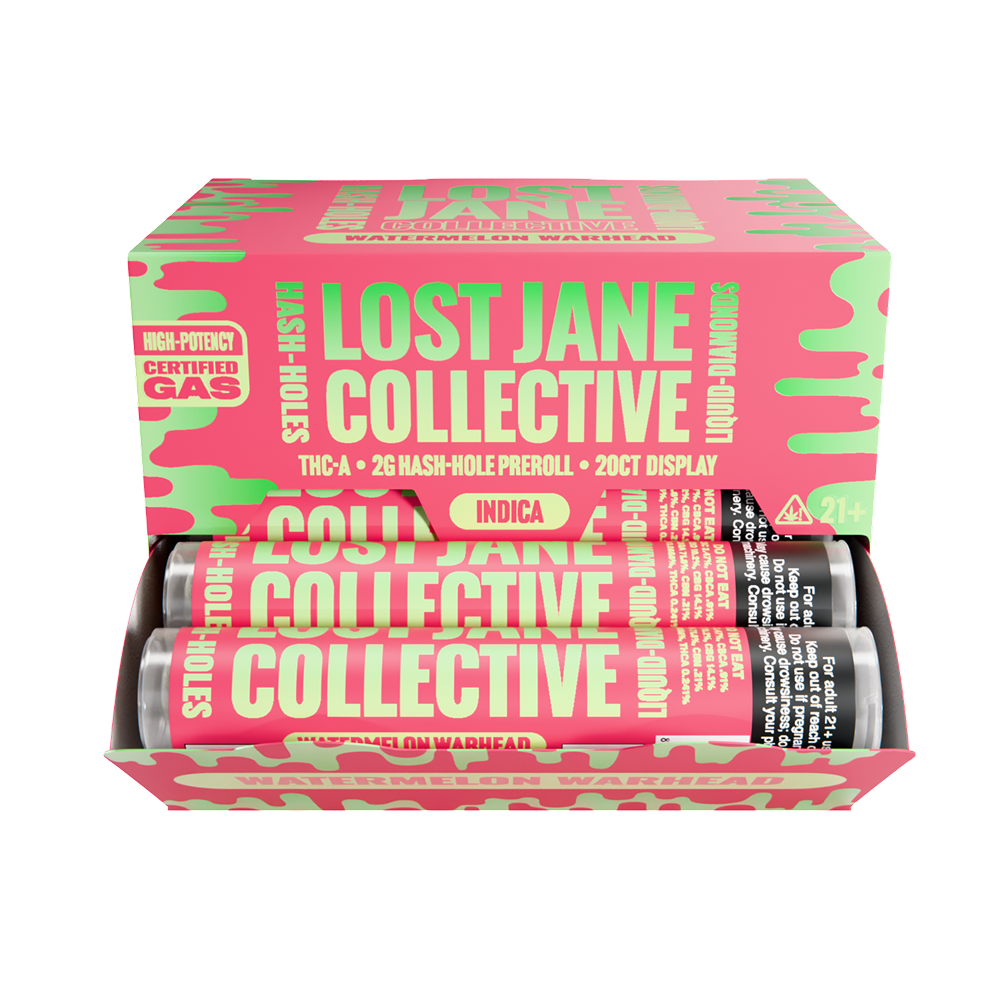 Lost Jane Liquid Diamond Hash Holes - 20ct Display - Watermelon Warhead