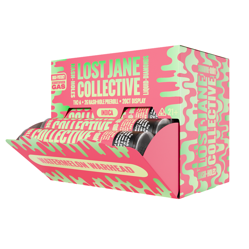 Lost Jane Liquid Diamond Hash Holes - 20ct Display - Watermelon Warhead