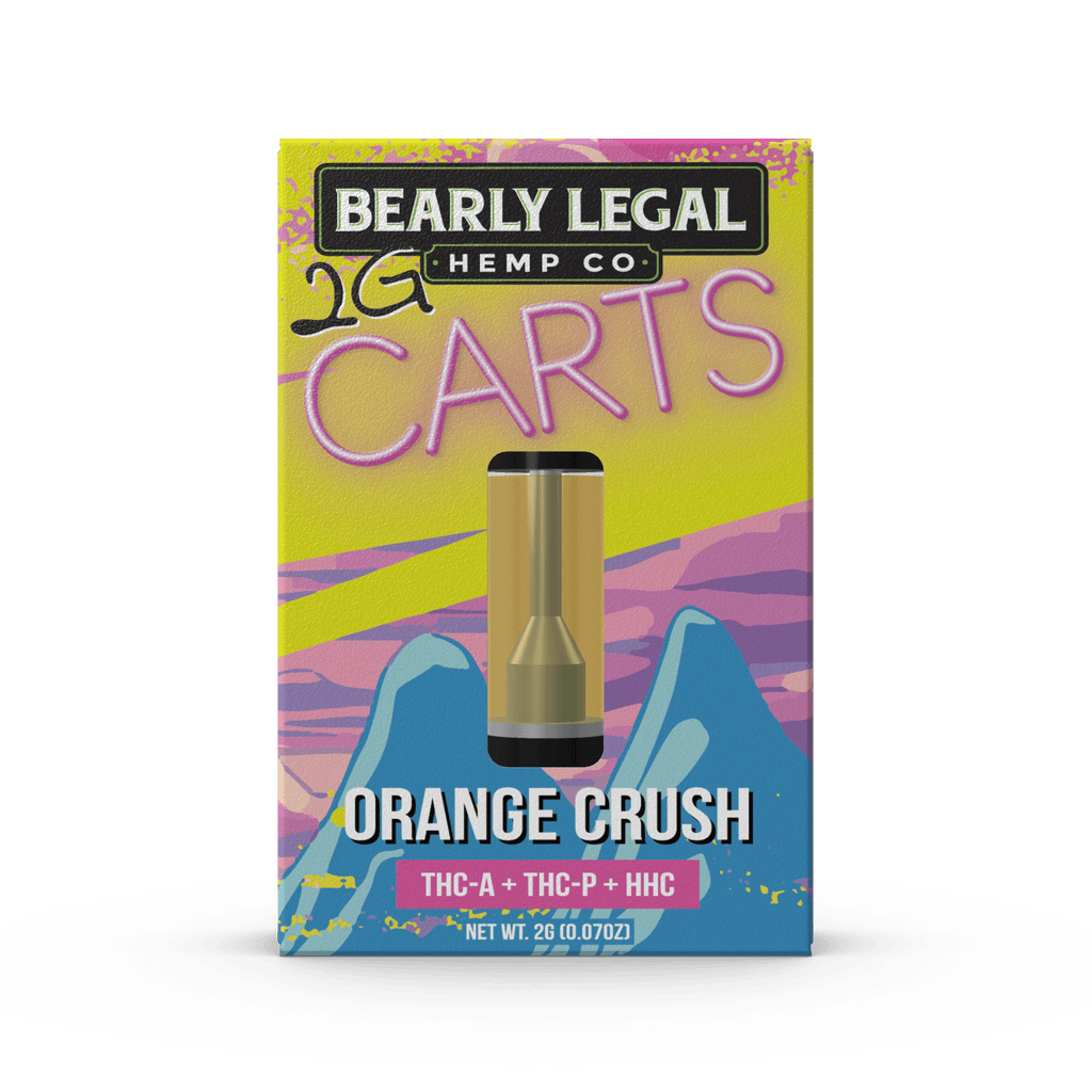 Bearly Legal 2g THCa/THCp/HHC Carts - Orange Crush - Bandit Distribution