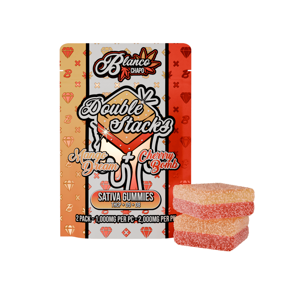 Chapo Double Stacks Gummies Display - 60,000mg - Mango Dream + Cherry Bomb - Bandit Distribution