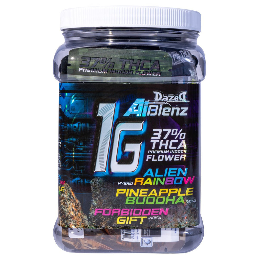Dazed8 AI Blenz 1g Thca Flower Bags - Variety 2 - 30 Pack Display - Bandit Distribution