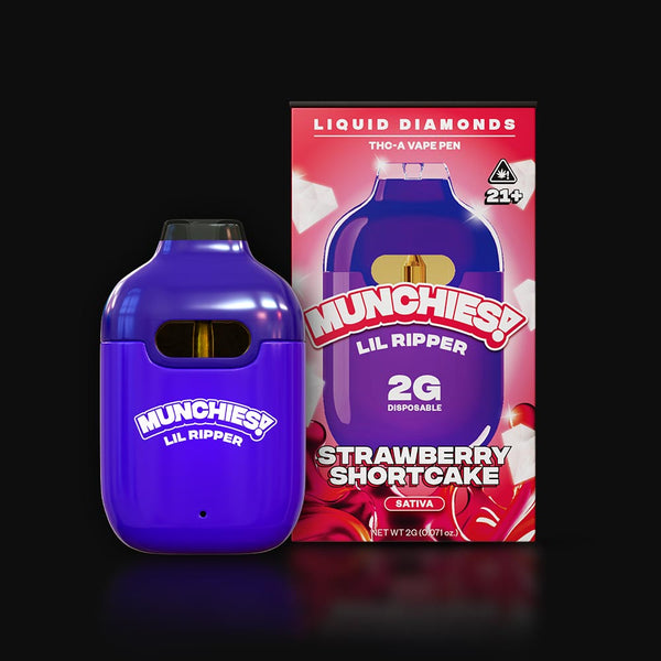 Munchies! Lil Ripper 2g Thca Liquid Diamonds Disposable - Strawberry S   Bandit Distribution