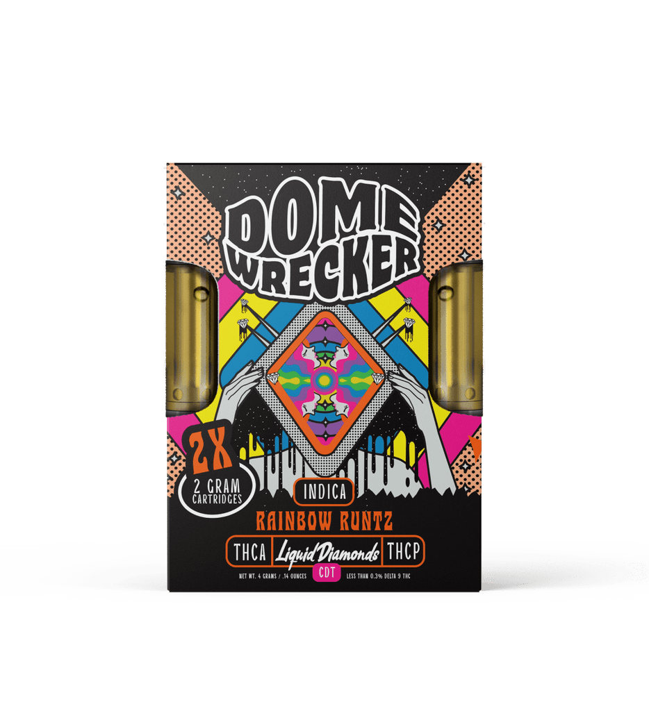 Domewrecker 2X2G Cartridges - Rainbow Runtz (Indica) - Bandit Distribution
