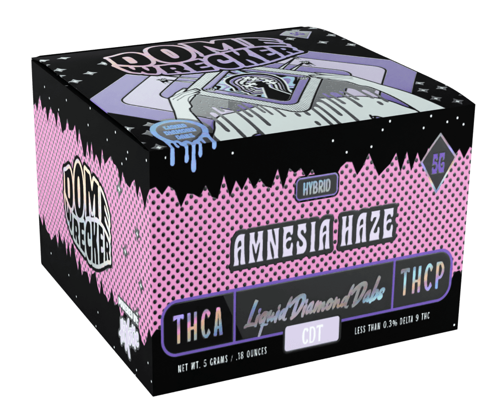 Domewrecker 5g Thca/Thcp Liquid Diamond Dabs - Hybrid - Amnesia Haze - Bandit Distribution