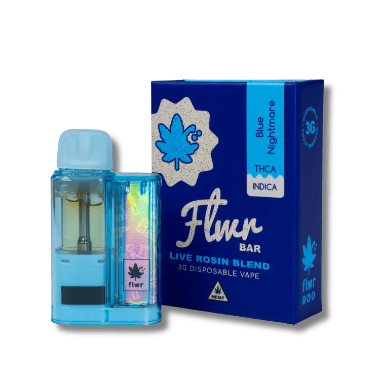 FLWR Bar 3g THCA Disposables - Blue Nightmare - Indica - Bandit Distribution