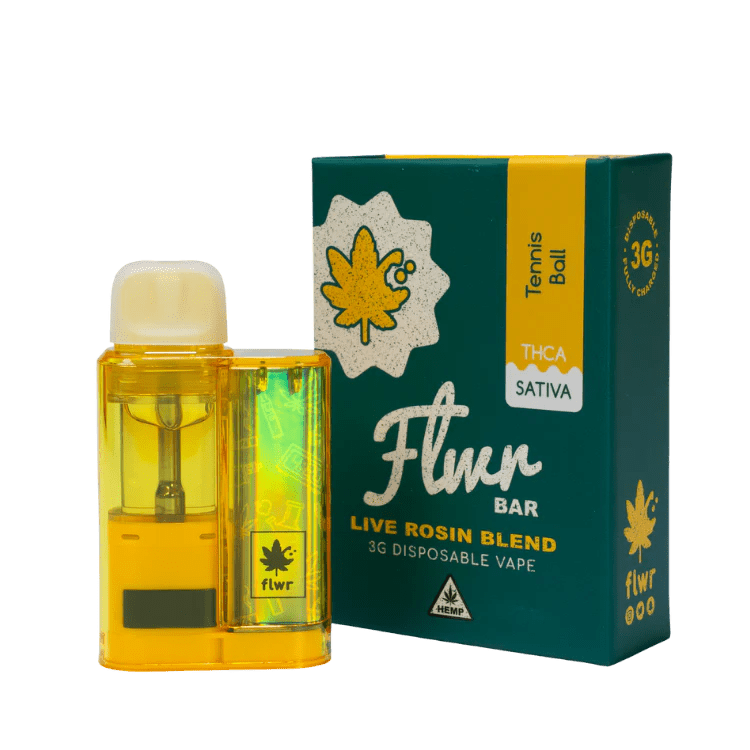 FLWR Bar 3g THCA Disposables - Tennis Ball - Sativa - Bandit Distribution