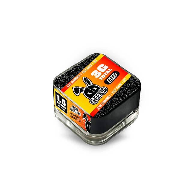 Geek'D Extracts - Diamonds+Thca Sauce+Thcp Sugar - 3g - Fruit Pebb