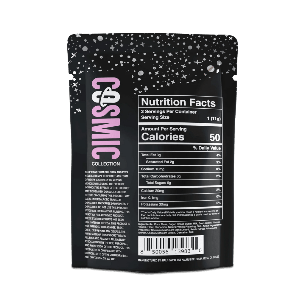 Half Bak'd Cosmic Conez - Sugar Cookie 2ct - D9+Mushroomz - Bandit Distribution