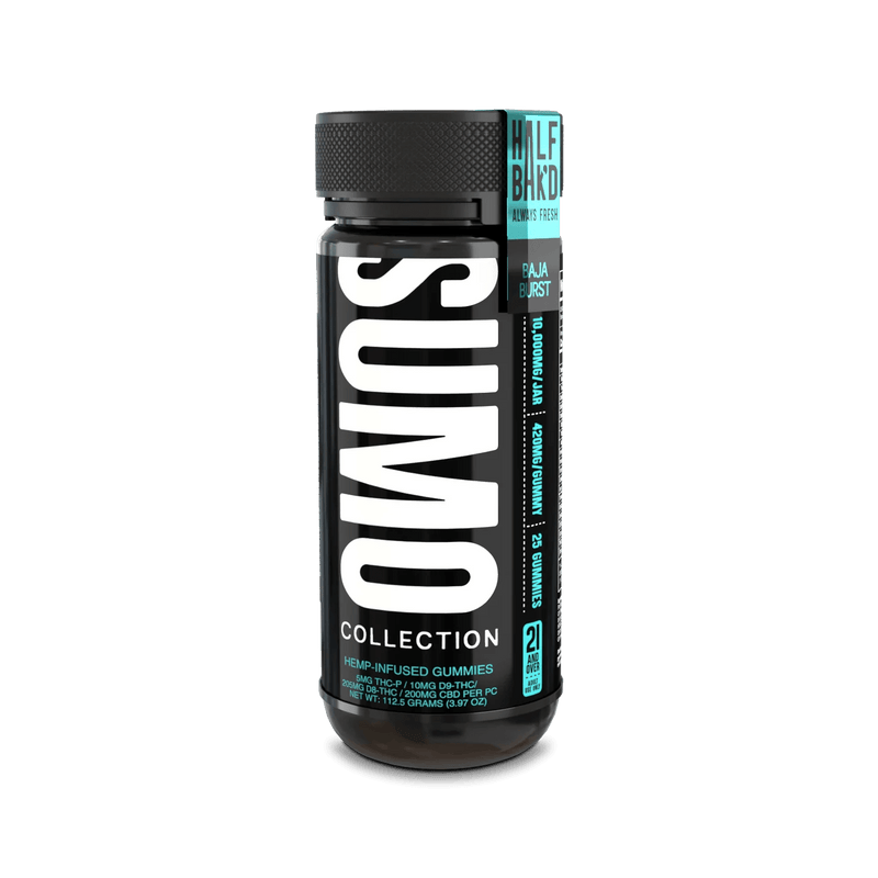 Half Bak'd D9 SUMO THCa/THCp/D8 Gummies - 25ct - Baja Burst - Bandit Distribution