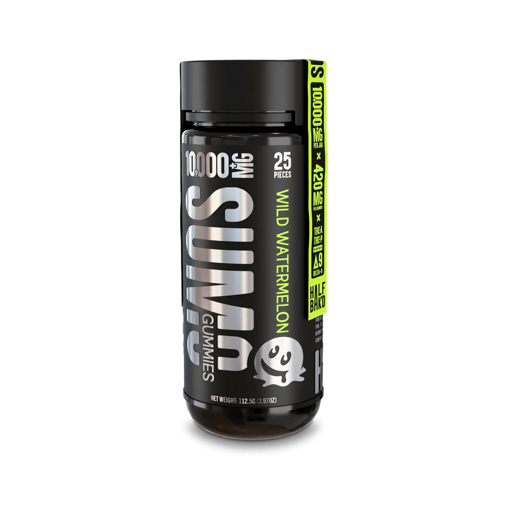 Half Bak'd D9 SUMO THCa/THCp/D8 Gummies - 25ct - Wild Watermelon - HempWholesaler.com