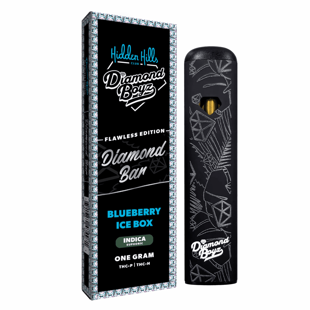 Hidden Hills Diamond Boyz 1g Disposable - Flawless Edition - Blueberry Ice Box - Bandit Distribution