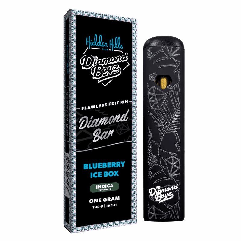 Hidden Hills Diamond Boyz 1g Disposable - Flawless Edition - Blueberry Ice Box - Bandit Distribution