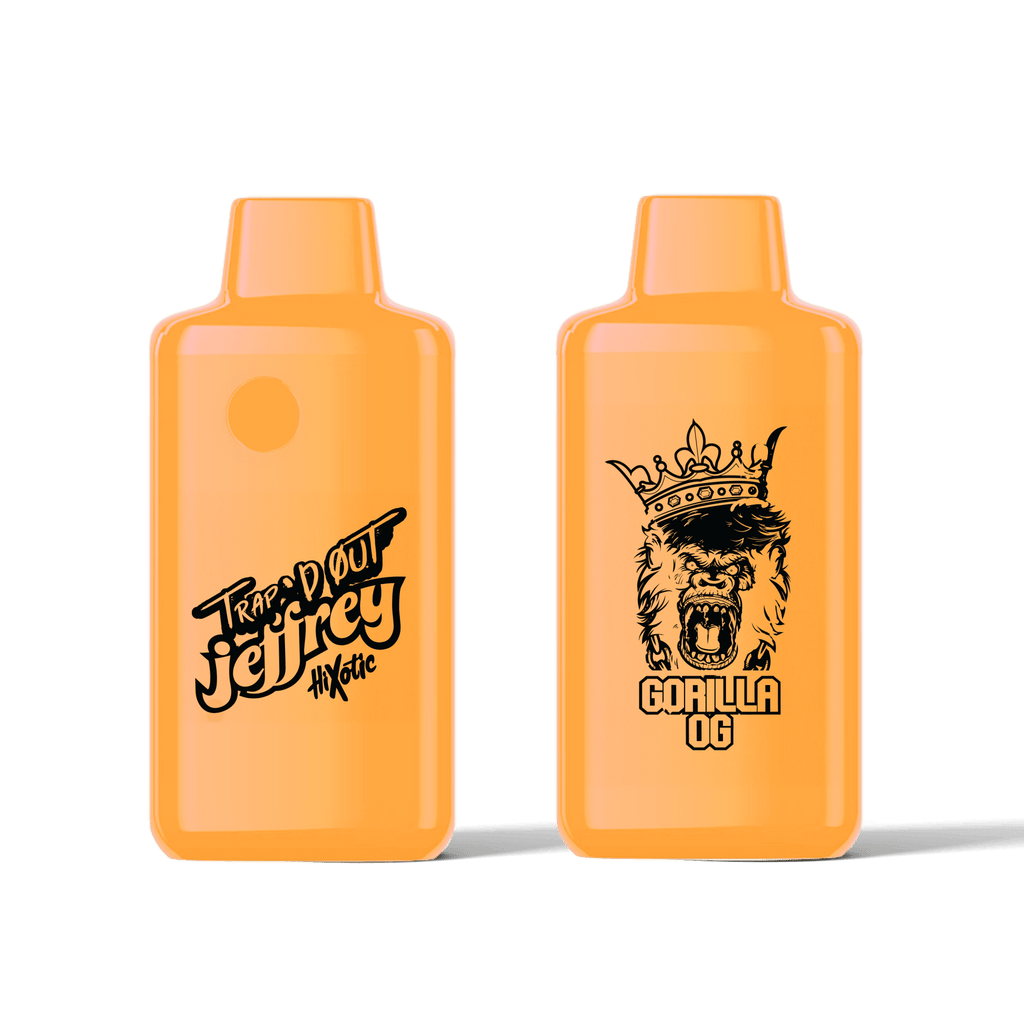 HiXotic - "Trap'd Out Jeffrey" 3g Disposable - Singles - Gorilla OG + THCA Sugar+THCP+D9 - Bandit Distribution