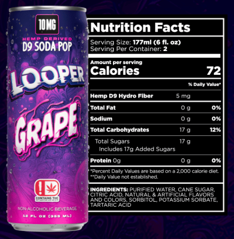 Three Waves grape スキムボード looper-d9-soda-pop-50mg-cans-