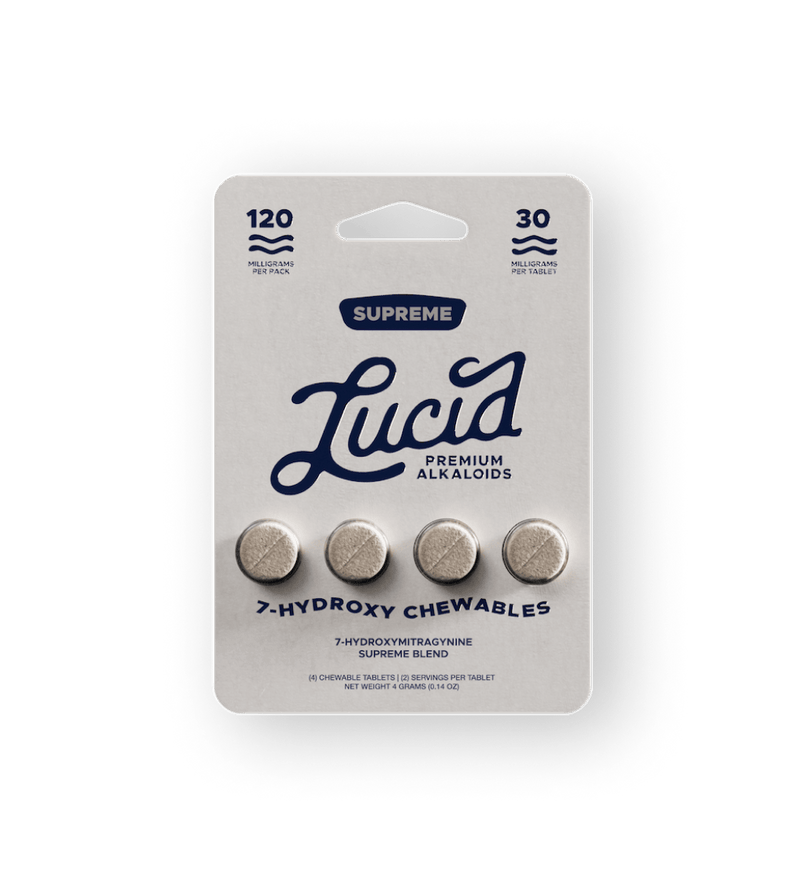 Lucid Tabs - Supreme 7 Hydroxy Chewables - 4pc - 120mg - Bandit Distribution
