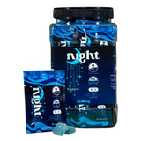 Night Night Sleepy Blend Gummies 20,000mg Bucket - 40packs - Blueberry - Bandit Distribution