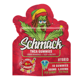 Schmack 10ct THCA Gummies - Liquid Diamonds - Thcp - D9 - 5000mg - Fruit Mania - Bandit Distribution
