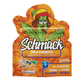 Schmack 10ct THCA Gummies - Liquid Diamonds - Thcp - D9 - 5000mg - Tangy Citrus - Bandit Distribution