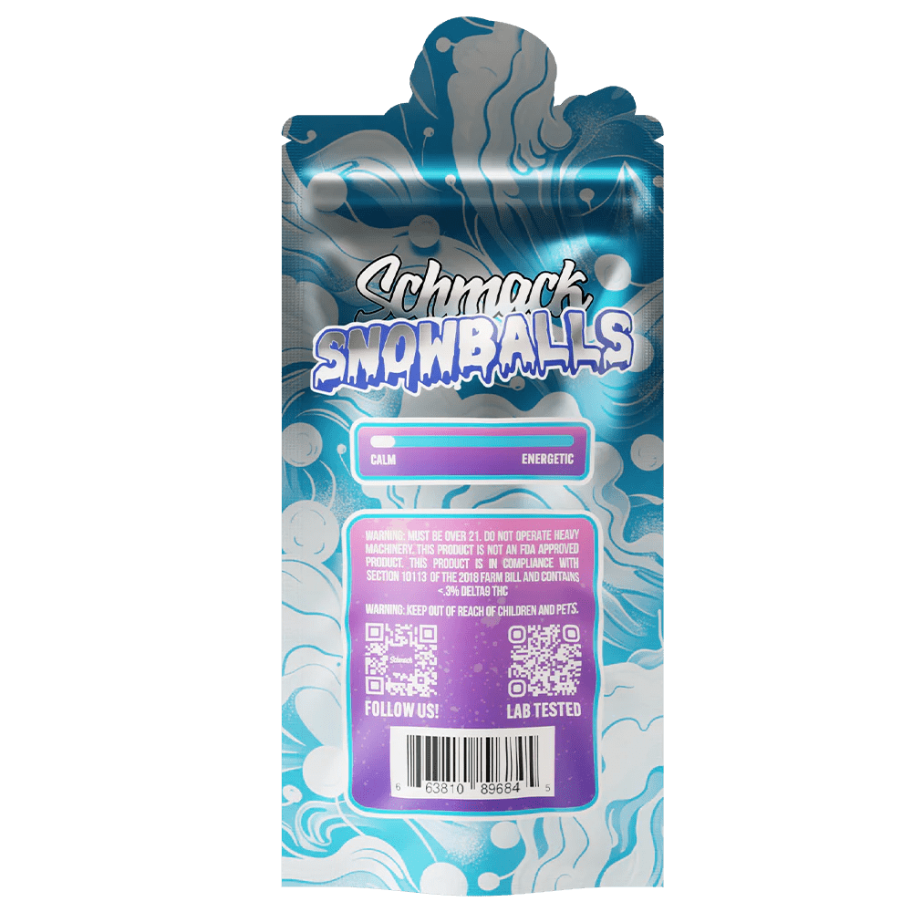 Schmack 2 Pack Snow Prerolls - Blue Dream - Indica - 10 Pack Display - Bandit Distribution