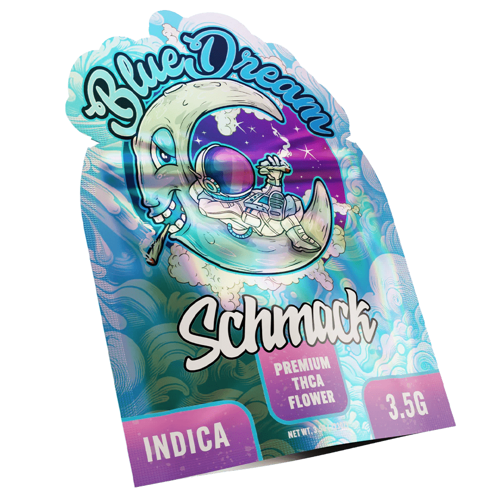 Schmack 3.5g THCA Flower Pouch - Blue Dream Indica - Single Pouch - Bandit Distribution