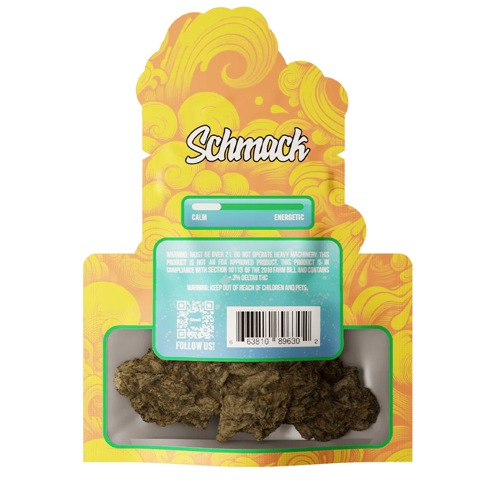 Schmack 3.5g THCA Flower Pouch - Gelato Indica - Single Pouch - Bandit Distribution