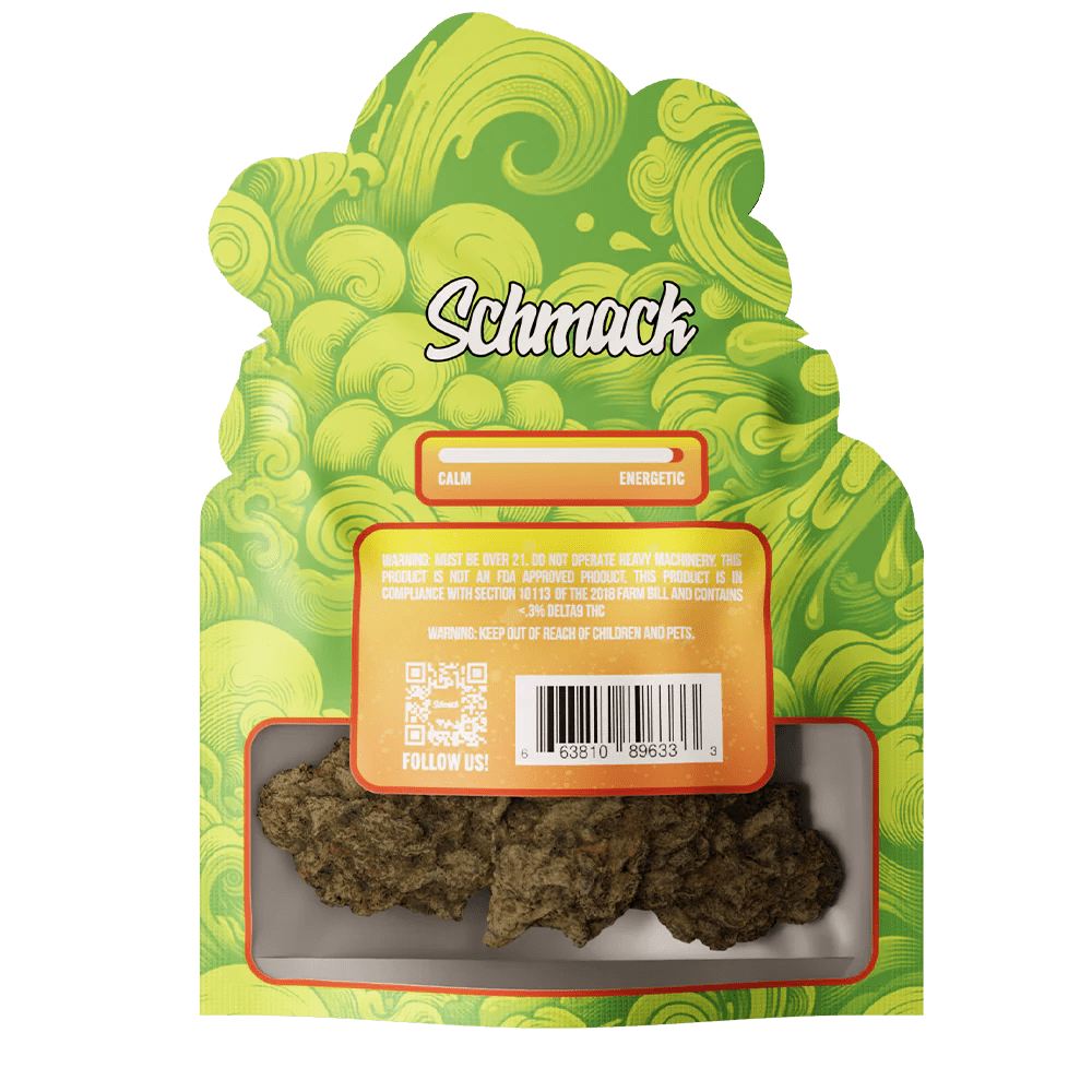 Schmack 3.5g THCA Flower Pouch - Sour Diesel Sativa - Single Pouch - Bandit Distribution