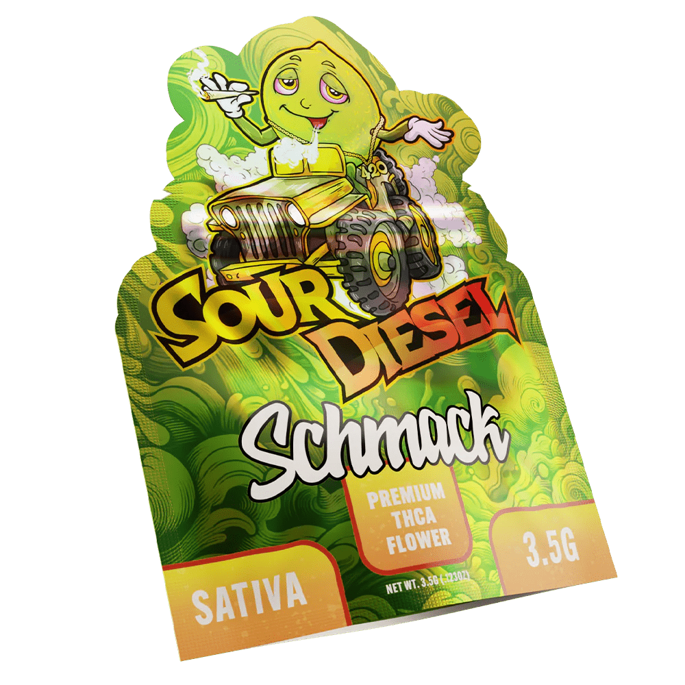 Schmack 3.5g THCA Flower Pouch - Sour Diesel Sativa - Single Pouch - Bandit Distribution