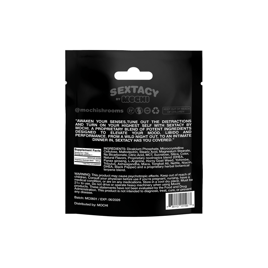 Sextacy by Mochi - Sex Enhancement Chews - 12pk Display - Bandit Distribution