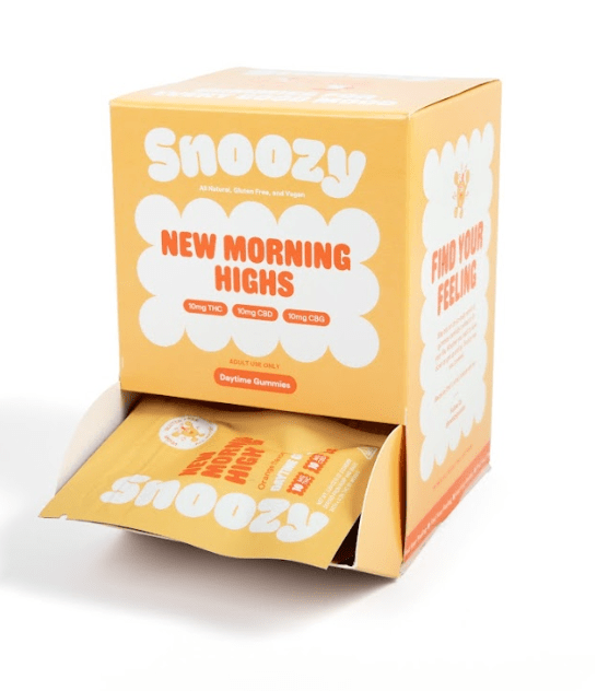 Snoozy Delta 9 THC Energy Gummies (New Morning Highs Daytime Gummies) - 20 Pack Display - Bandit Distribution