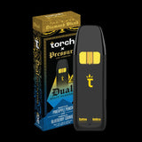 Torch x Pressure Dual Split Flavor THCa Displosables 3g - Pineapple Punch x Blueberry Cookiess) - Bandit Distribution