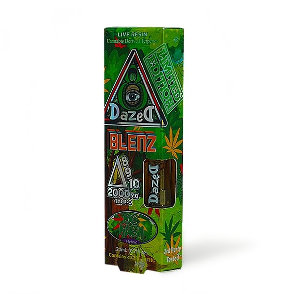 Dazed8 Blenz Live Resin Carts OG Kush 2100mg HHCO THCO, 56 OFF