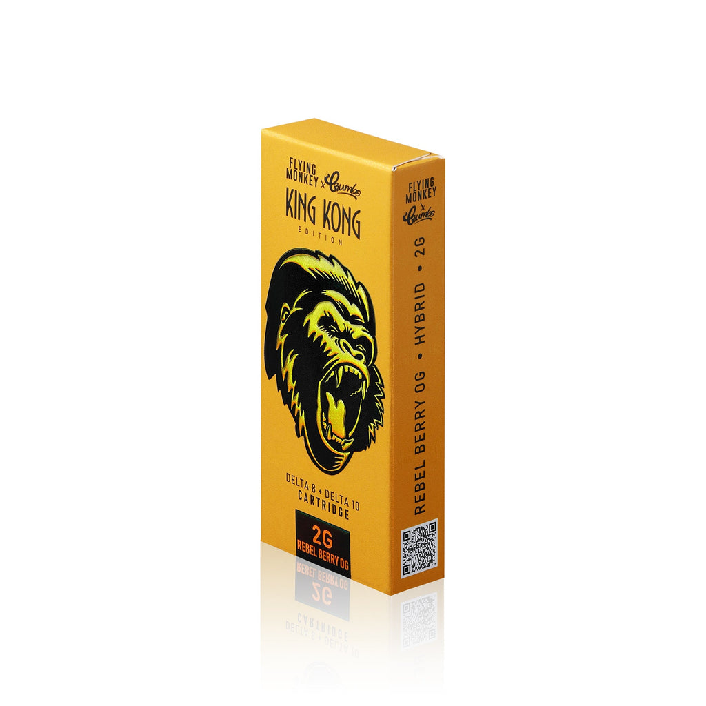 Flying Monkey King Kong Blend 2g Cartridges (D8 + D10) Rebel Berry OG