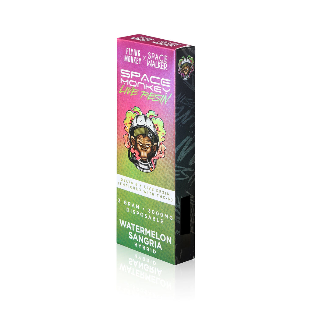 Flying Monkey SpaceMonkey 3g Live Resin Disposables (D8+THCP+Live Resin) Watermelon Sangria