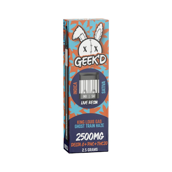 Clearance - Geek'D Extracts - D8 + PHC + THCJD Live Resin 2.5 Gram Dis Bandit Distribution Clearance - Geek'D Extracts - D8 + PHC + THCJD Live Resin 2.5 Gram Dis Bandit Distribution