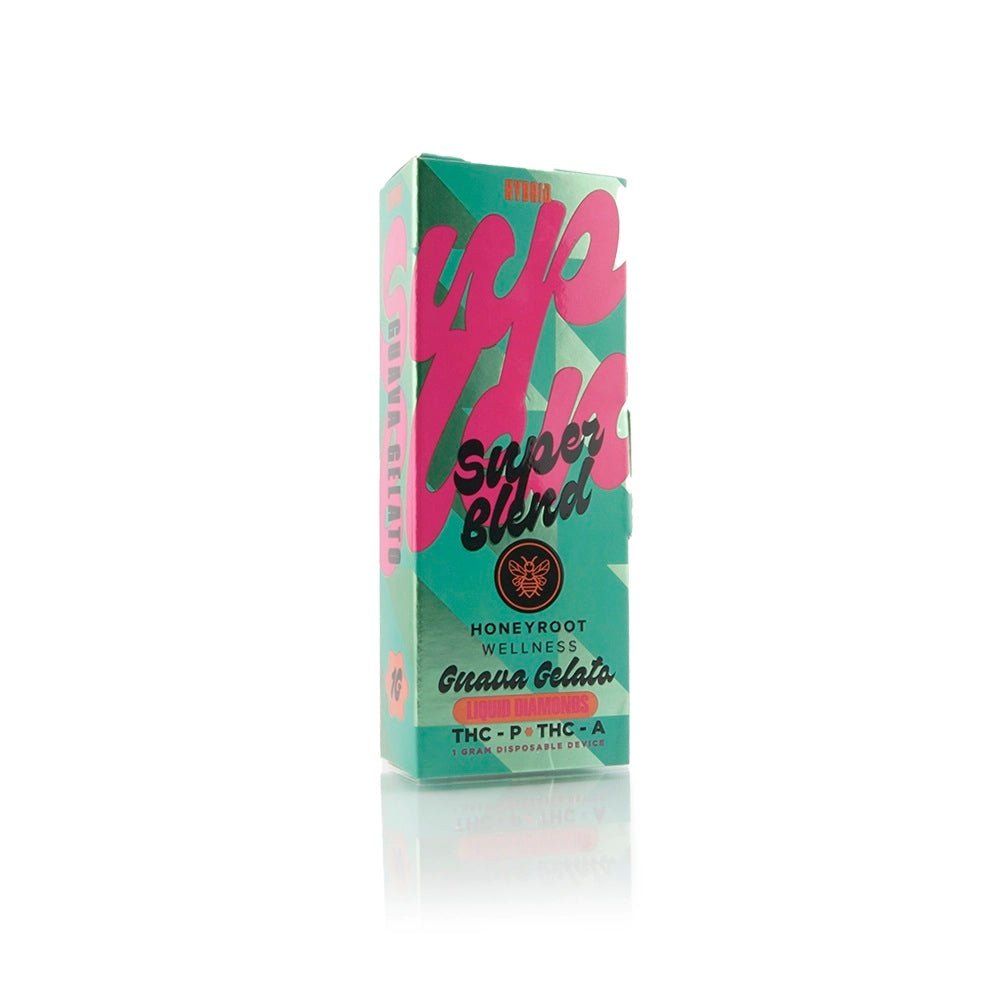 Honeyroot Wellness Super Blend Liquid Diamonds Thca-Thcp - Guava Gelato - HempWholesaler.com