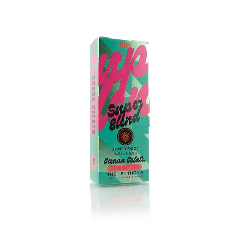 Honeyroot Wellness Super Blend Liquid Diamonds Thca-Thcp - Guava Gelato - HempWholesaler.com