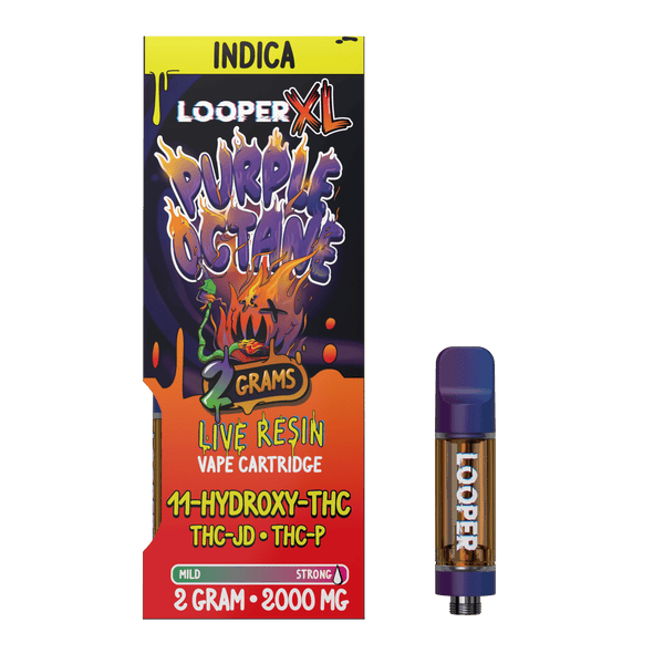 Looper XL Series Live Resin 2g Carts Purple Octane (11Hydroxy THC