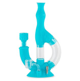 Ooze Echo Silicone Water Pipe & Nectar Collector Aqua Teal
