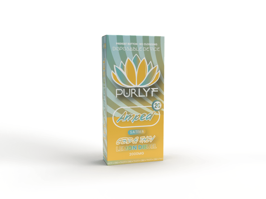Purlyf 2g Targeted Disposables 2000mg - Amped - CBD & THCP - HempWholesaler.com
