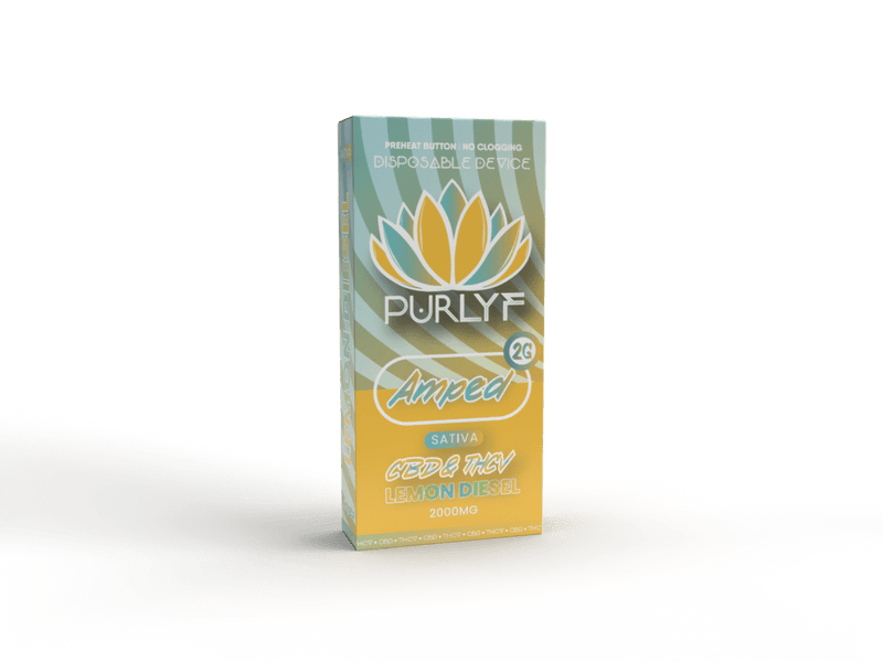Purlyf 2g Targeted Disposables 2000mg - Amped - CBD & THCP - HempWholesaler.com