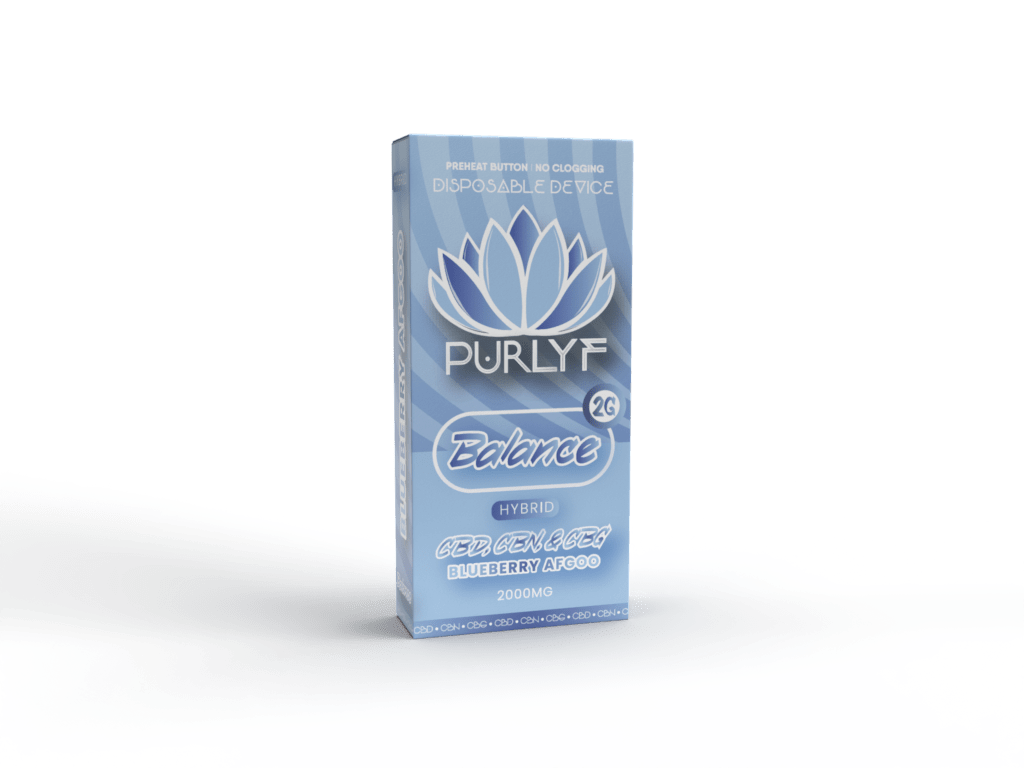 Purlyf 2g Targeted Disposables 2000mg - Balance - CBD/CBN/CBG - HempWholesaler.com