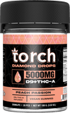 Torch 5000mg Diamond Drops D9+THCa Gummies - Peach Passion - HempWholesaler.com